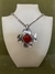 Collar con cruz con piedra