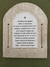 Placa de oración