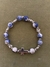 Pulsera plateada con piedras - Pasionaria de los Cerros