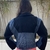 Casaco oversized jeans e lã
