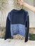 Casaco oversized jeans e lã na internet