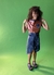 Mini saia jeans desconstruída - comprar online