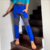 Calça cargo cinza e azul na internet