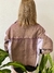 Jaqueta jeans tons de rosa oversized - loja online