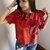 Camiseta tie dye com babado