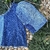 Blusa jeans com manga bufante - comprar online