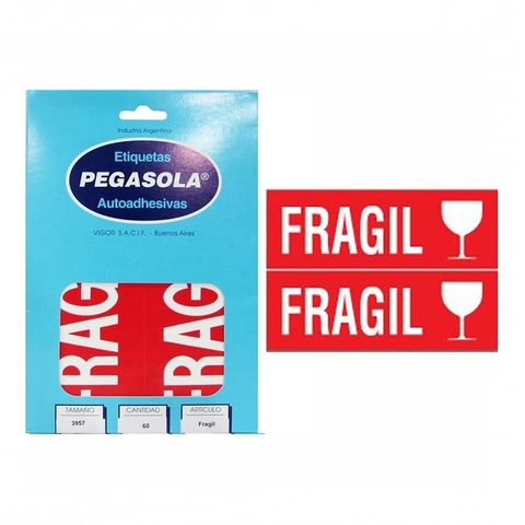 Etiquetas Pegasola 3957 Fragil