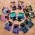 Guantes gym lycra y cuero sintetico (varios colores) - comprar online
