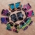 Guantes gym lycra y cuero sintetico (varios colores)