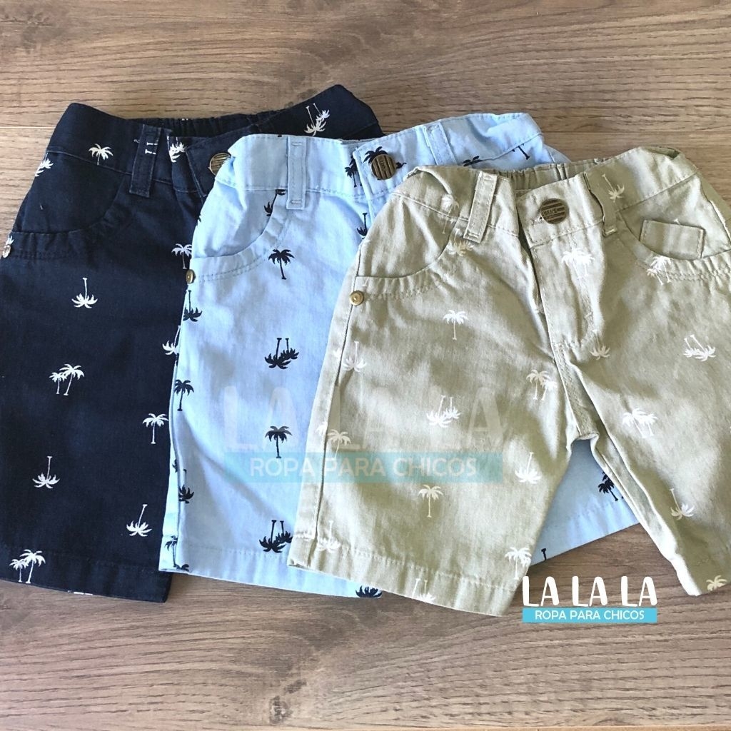 bermudas de gabardina