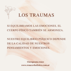 Los traumas en terapia floral - tienda online