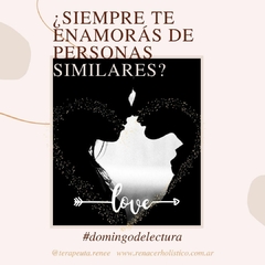 ¿Siempre te enamorás de personas similares?