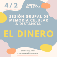 SESIÓN GRUPAL DE MEMORIA CELULAR. EL DINERO 4 de febrero 2022 - comprar online
