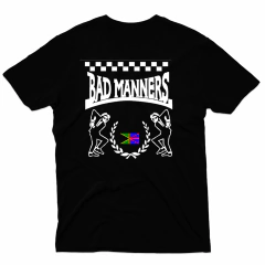 Remera Unisex Manga Corta BAD MANNERS 01