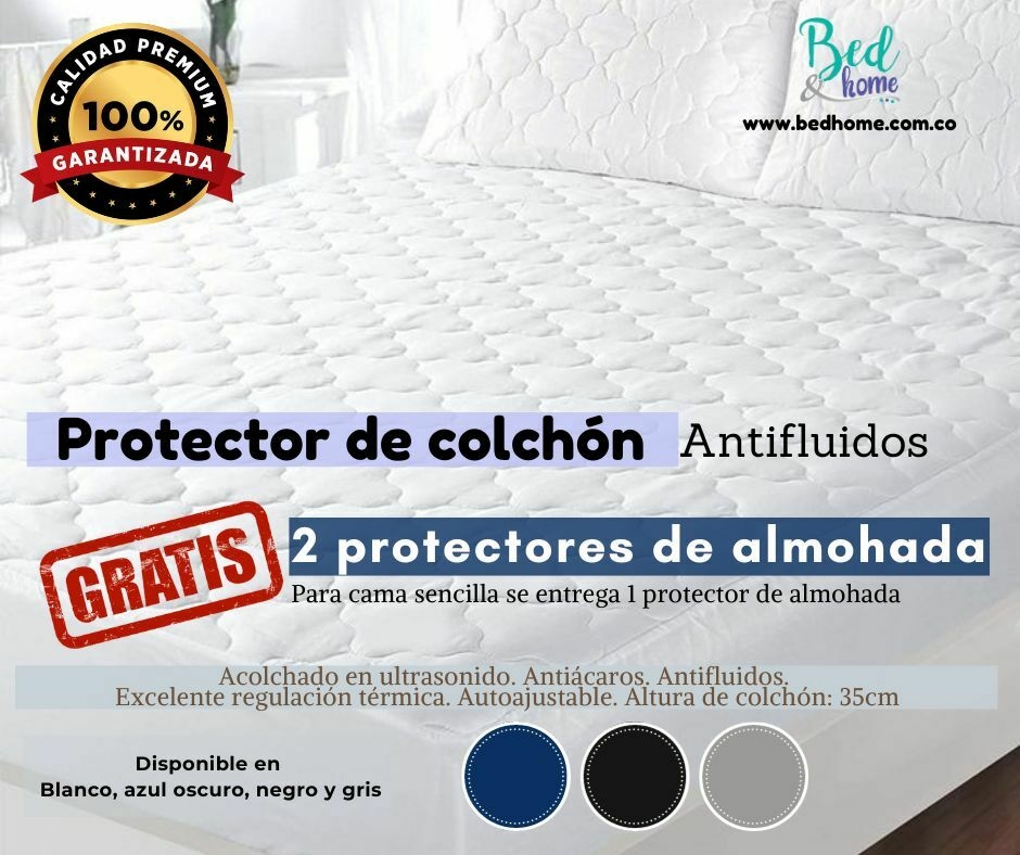  Protector para la cama de calidad premium, acolchado