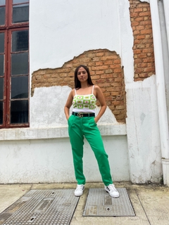 Calça alfaiataria verde - Kcrespi Clothing