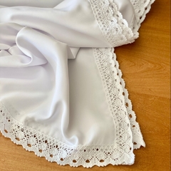 Mantel Blanco con puntillas - comprar online