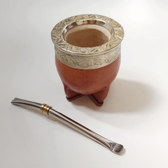 Mate Imperial Marrón con bombilla - comprar online