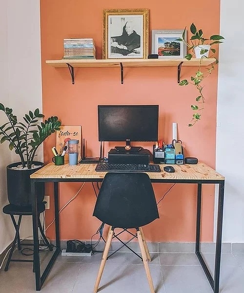 Mesa Home Office Natural (escolha o tamanho) - D'COR