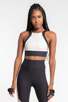 TOP HALTER MIX BLOCK FEMININA