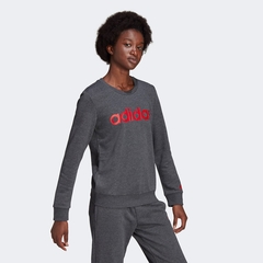 MOLETOM ADIDAS LOGO LINEAR SEM CAPUZ FEMININO