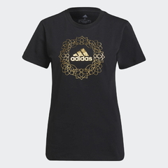 CAMISETA LOGO ADIDAS METALIZADA FEMININA