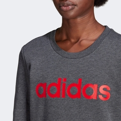 MOLETOM ADIDAS LOGO LINEAR SEM CAPUZ FEMININO na internet