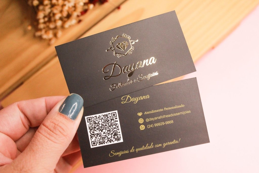 Cartão De Visita | Hotstamping - D'Cor Ateliê