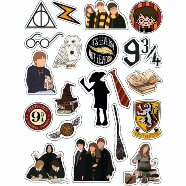 STICKERS WATERPROOF X20 HARRY POTTER