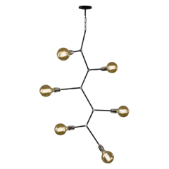APLIQUE PLAFON COLGANTE ADN 6 LUCES INDUSTRIA SELU - comprar online