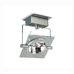 Plafon Aplique Moderno 1 Luz Vidrio AR111