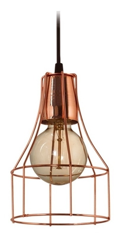 COLGANTE JAULA BOTELLA MINI 1 LUZ LINEA CARDALES SJI