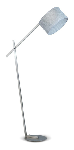 LAMP DE PIE ACERO BRAZO REGULABLE CON PANTALLA TELA SJI - comprar online