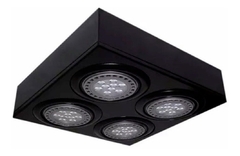 Imagen de Aplique Plafon Techo Cuadrado AR111 4 Luz Lamparas