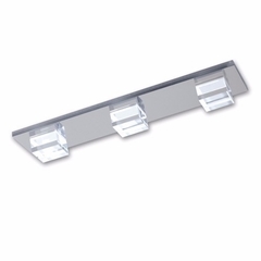 Aplique Lineal Plafon 3 Luces Moderno