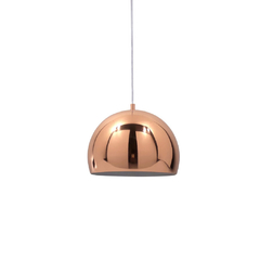 Colgante Moderno Bocha Cromo Cobre 1 Luz Gucha 23cm Led E27 - comprar online