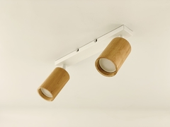 Lampara Aplique 2 Luces Madera Led Lengo en internet