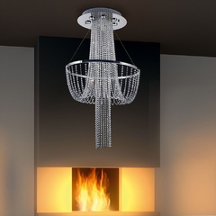 ROBERTA BASE PLAFON COLGANTE CRISTAL LED MAGNALUM DE 48 CM
