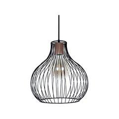Lampara Colgante Jaula Nordica Hierro Vintage
