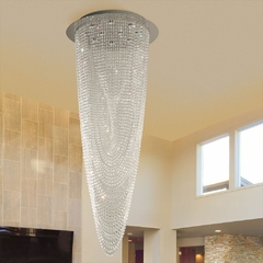 TANGO BASE PLAFON COLGANTE CRISTAL LED DE 62 CM