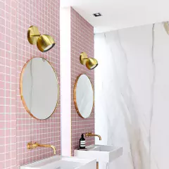 Aplique Techo Pared Dorado Mini Mun 1 Luz Led en internet