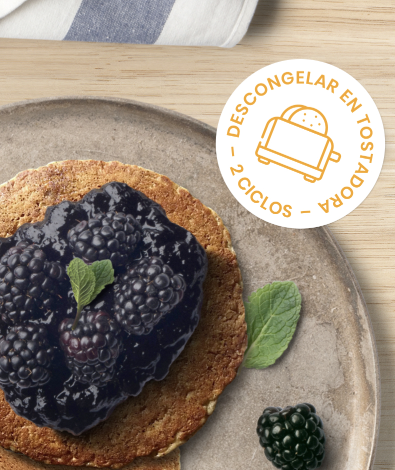 Pancakes de Avena con Frutos Rojos Bygiro