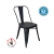 Silla Tolix con Asiento de chapa en Negro Microtexturado