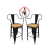 Sillón alto Tolix asiento de madera - comprar online