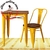 Mesa Tolix Tapa de 70cm x 70cm con engrosado a 42 mm - tienda online