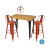 Banquetas Tolix asiento de Chapa Rojo - tienda online