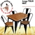 Mesa Tolix Tapa de Madera de 120cm x 60cm - comprar online