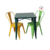 Mesa Tolix con tapa de chapa de 65cm por 65cm y 76cm de altura - comprar online