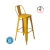 Banquetas Tolix asiento con chapa de color Amarillo