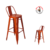 Banquetas Tolix con respaldo, asiento de Chapa - sillas-online.com